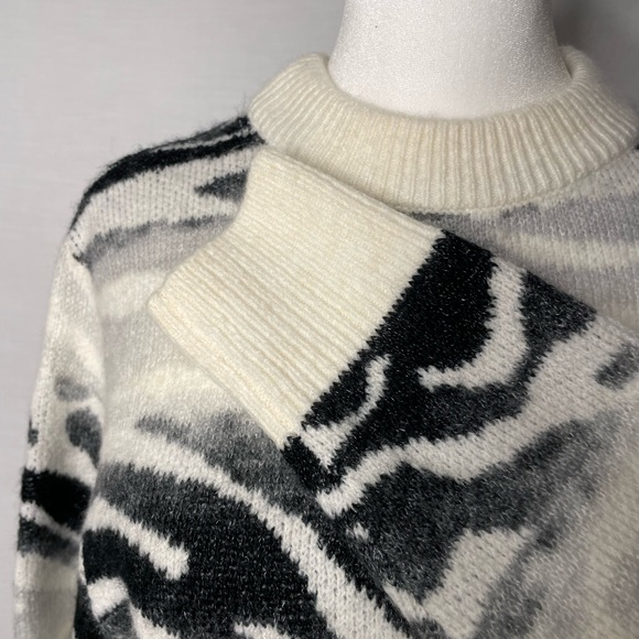 A New Day Grey, Black, Cream Color Sweater Size Small - Picture 5 of 6
